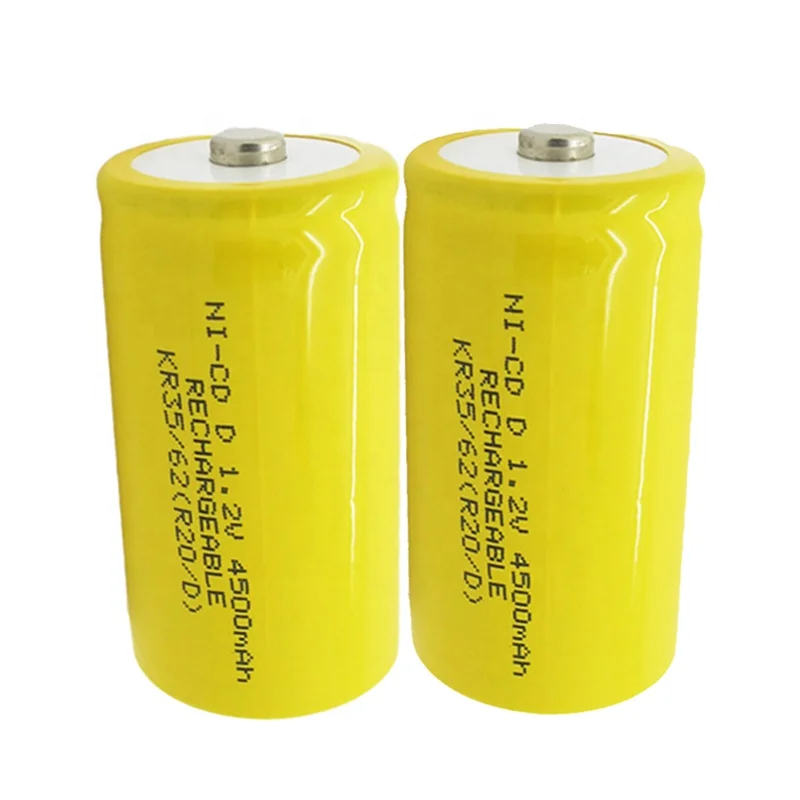 nickel cadmium batteries D size 4500mah 1.2v ni cd rechargeable