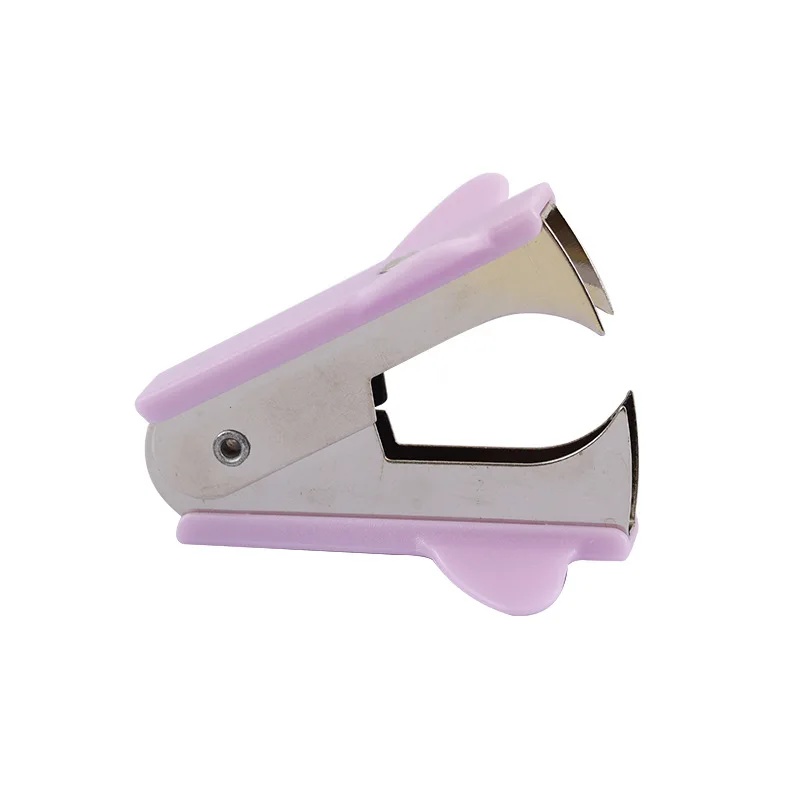 12/ box Macaron staple remover color Simple and versatile suitable foroffice students