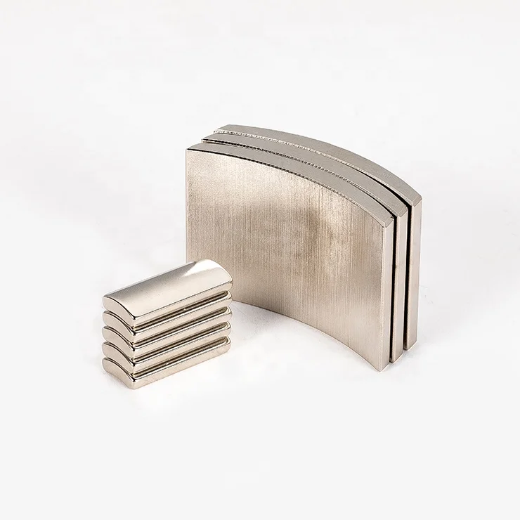 
High Quality Motor N52 Neodymium Strong Powerful Generator Arc Magnet 