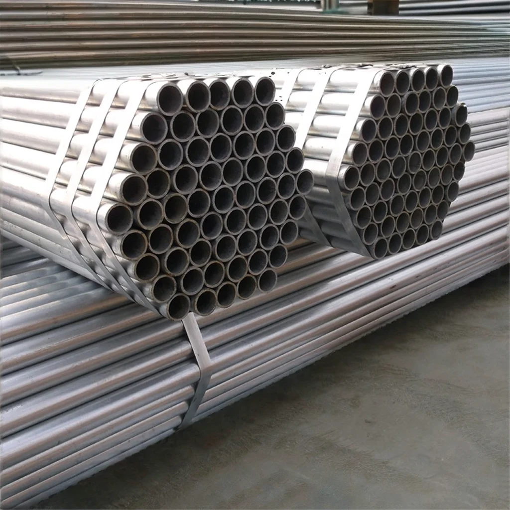 ASTM A36 предварительно оцинкованная Круглая стальная труба для промышленных лесов высококачественная