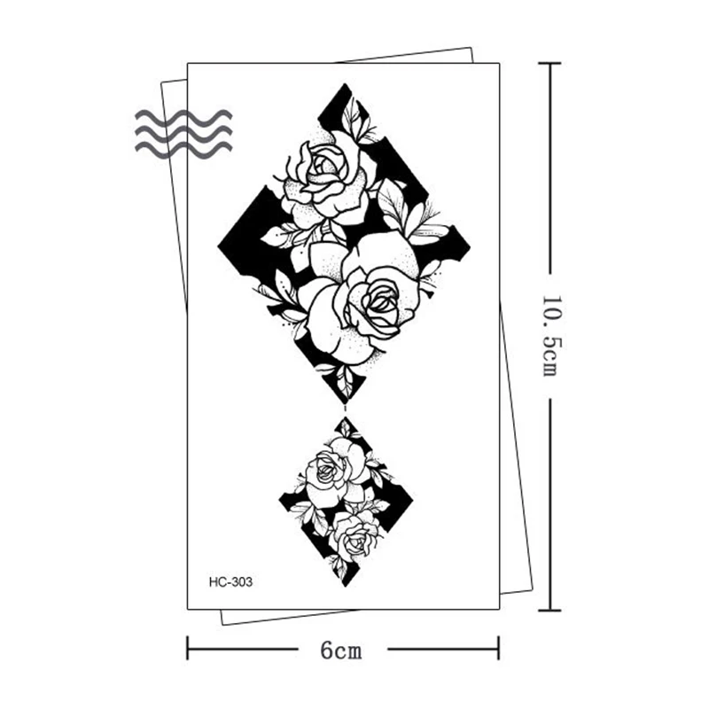 HC 101- 200 Waterproof Sexy Body Tattoo Sticker Custom Skin Safe Temporary Tattoo Sticker Wholesale Long Lasting Tattoo Sticker