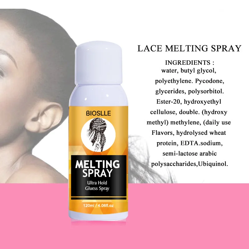 BIOSLLE Fast Drying Hair Liquid Adhesive Extreme Hold Glueless Bond for Tape Frontal Wig System Daily Wearer Lace Melting Spray