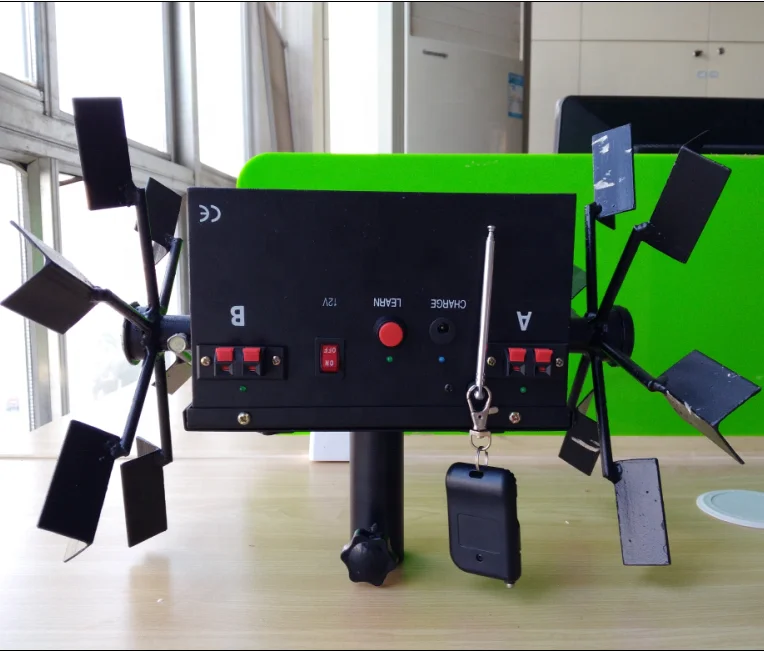 Remote control cold stage pyrotechnic cold pyro double electric windmill fireworks firing system for stage fountains