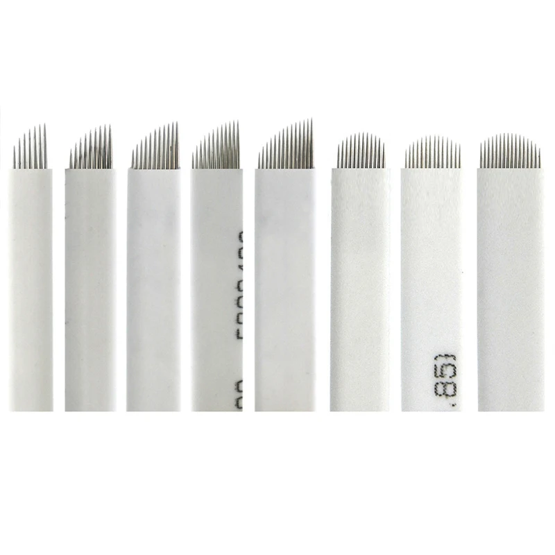 Disposable Microblading Blades Manual 0.25mm Micr Permanent Makeup Wholesale Lip Eyebrow Tattoo Needles