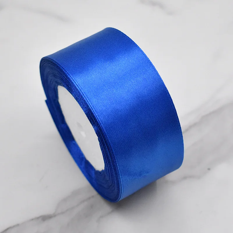 25 Yards 4cm Widths 22 Meters polyester satin ribbon roll wholesale best price satin ribbon for flower packing and decoration