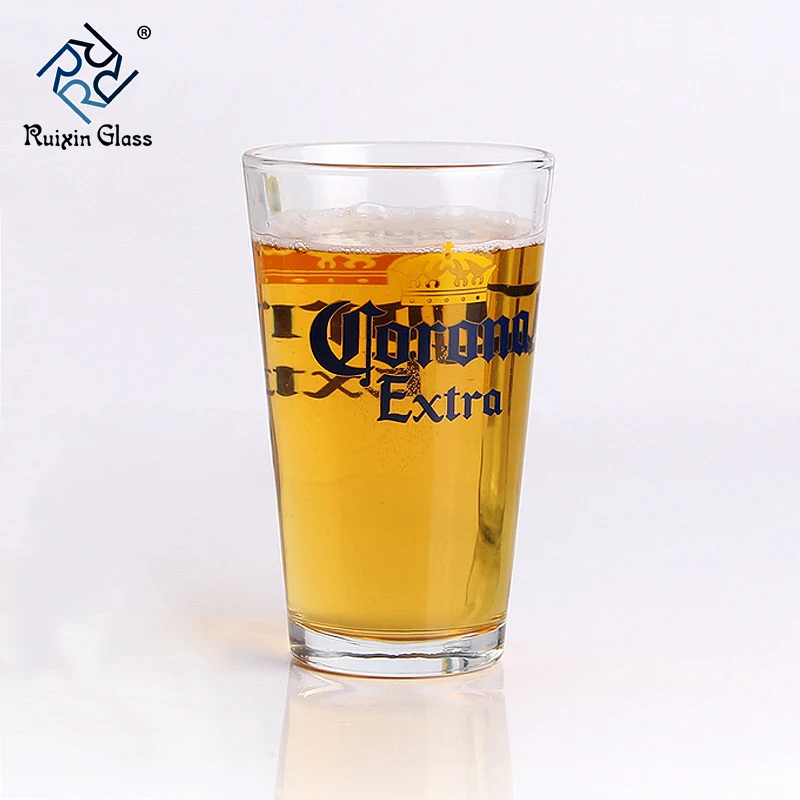 475ml 16oz Big Beer Glass Cup with customized decal printing