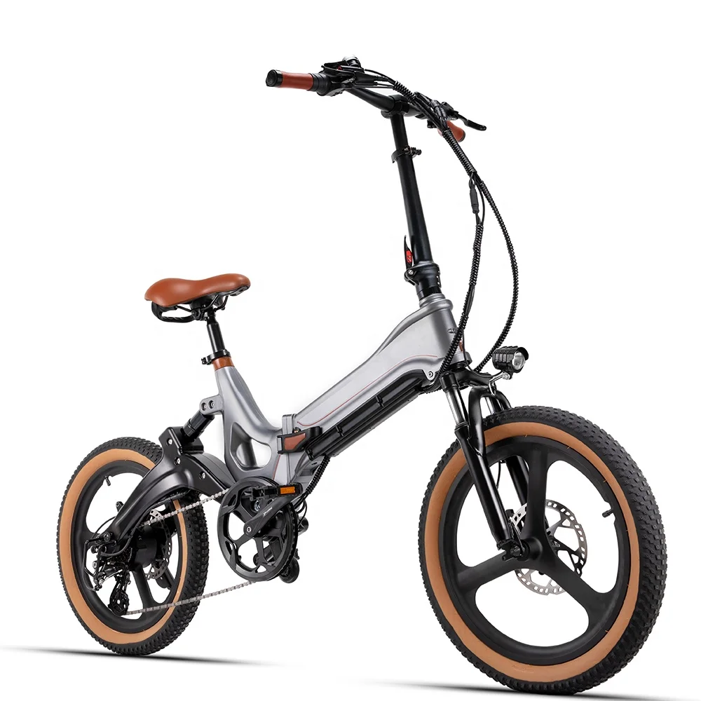 JIMOVE New Design 20inch Magnesium Alloy Portable Full Suspension Ebike for Adult Lithium Battery 48V 350W Electric Folding Bike