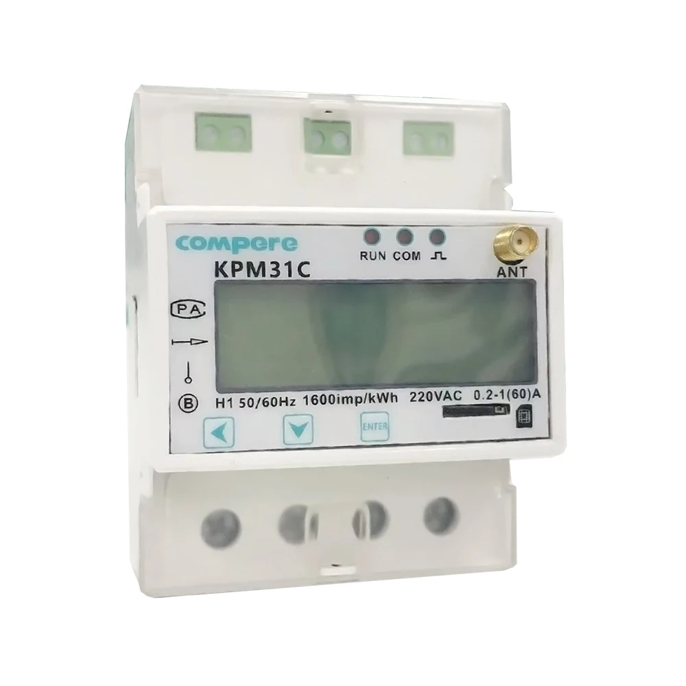 China Manufacture Electric Prepaid Meter IC Card Electricity Meter Single Phase Din Rail Prepaid Electricity Meter