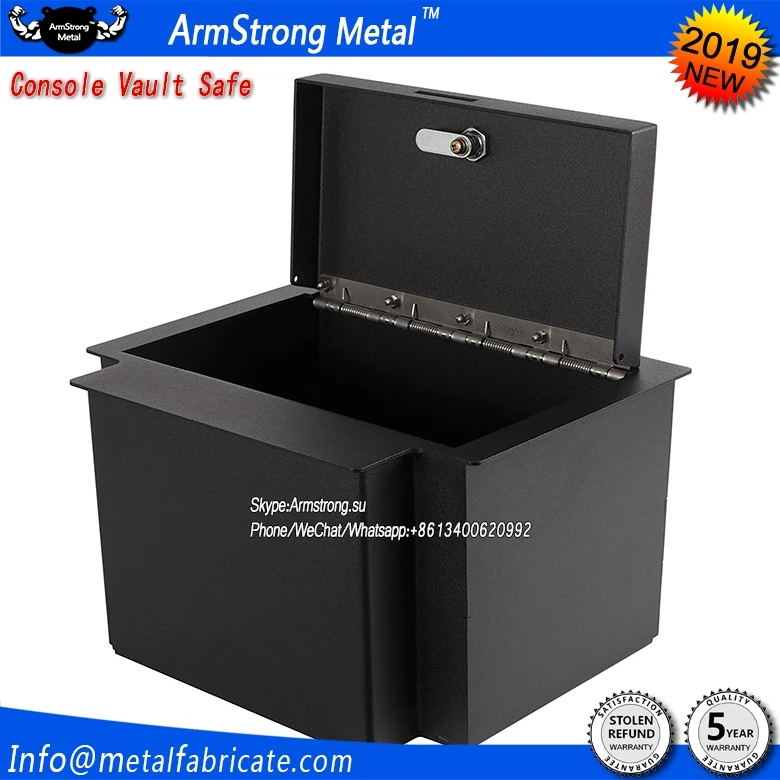 ArmStrong Metal ARM01CS Locker Down Console Safe with 4 Digit Combo,Secure and Organized in Car, Compatible With 2014 1500