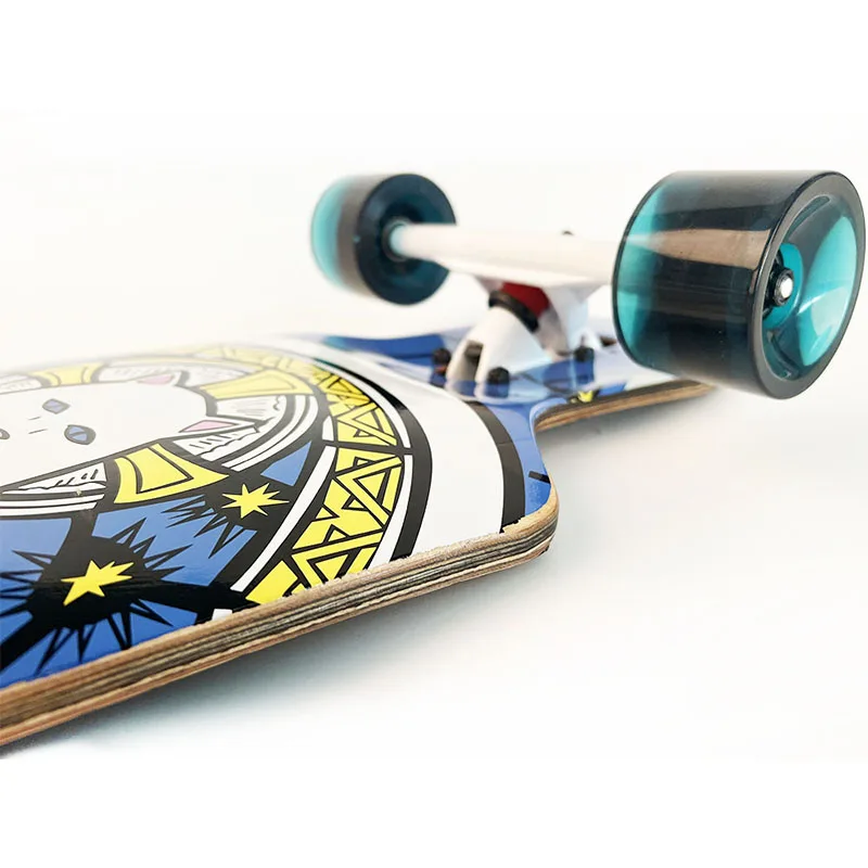 7 inch 8 ply hard rock Canadian maple skateboard Professional custom Speed control skateboard decks ABEC-9 Bearing PU Wheels