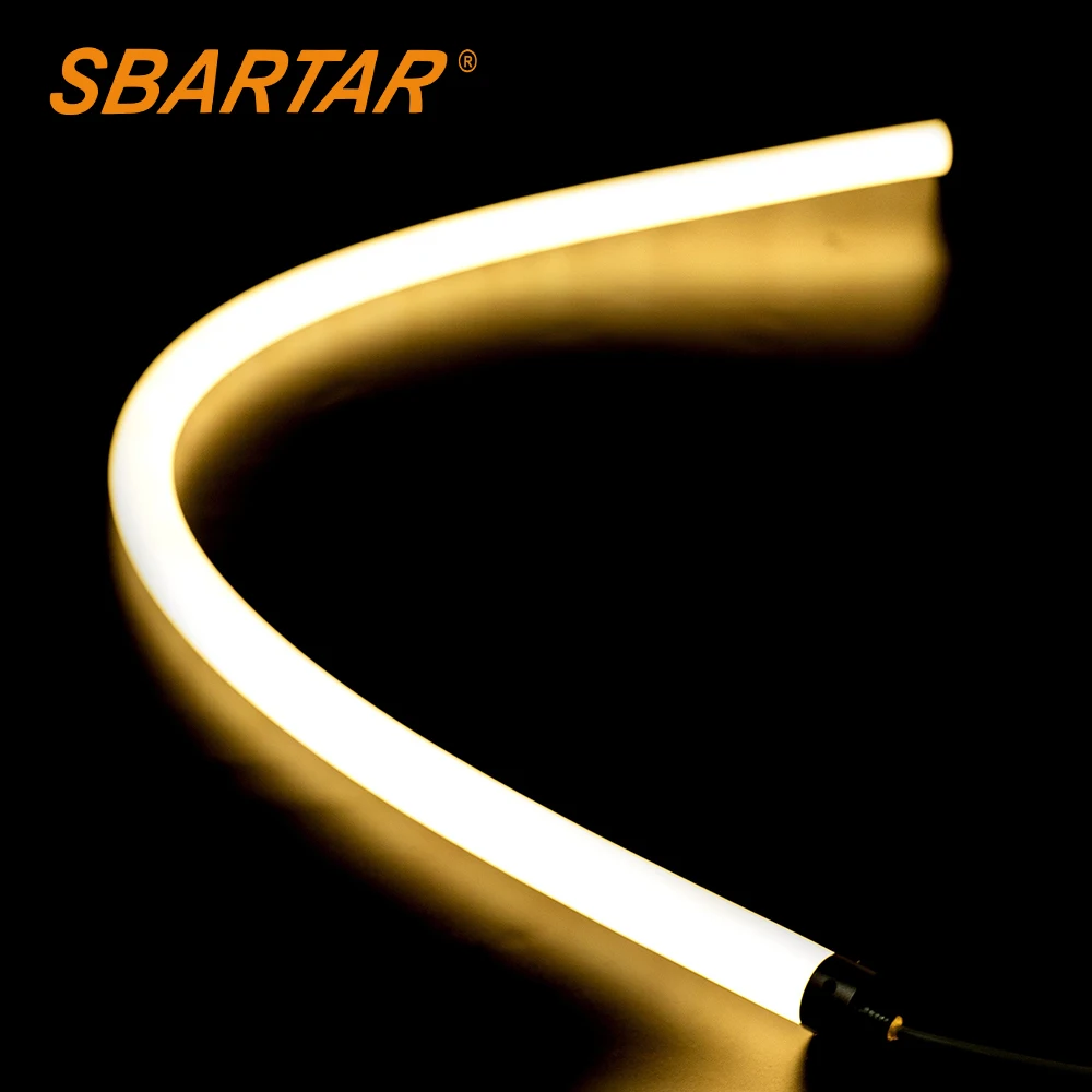 
F22 360 Degree Round Silicone LED Neon Strip Light DC12V/24V IP65 Waterproof 