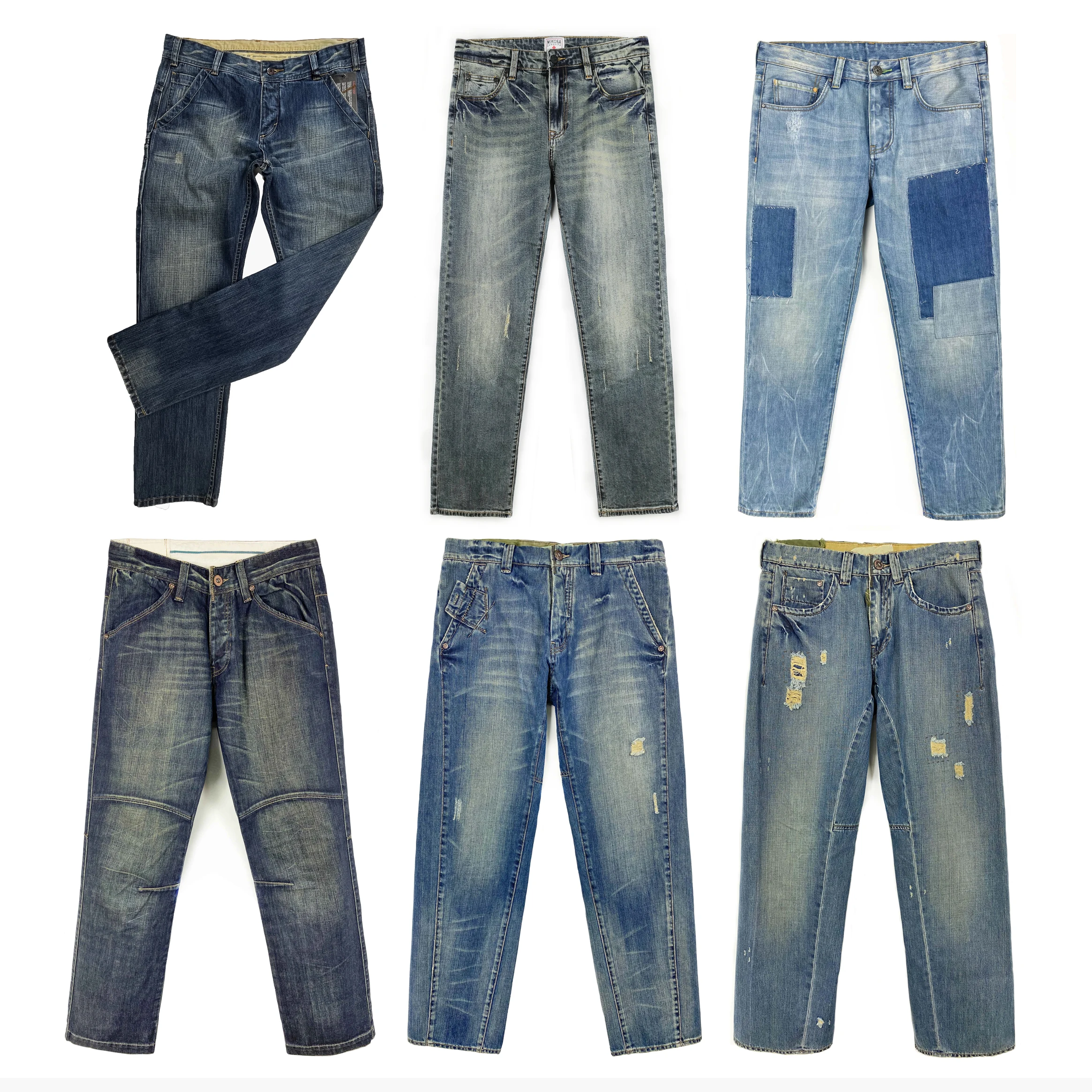 Blue Team Custom manufacturer high quality selvedge denim pants slim fit indigo jeans men with embroidery