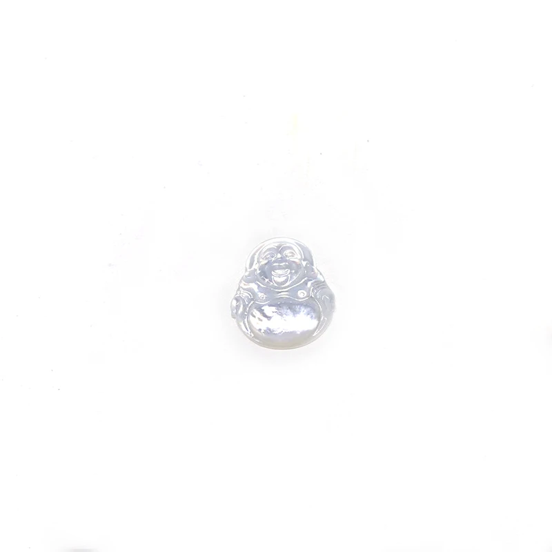 Wholesale natural crystal Maitreya Buddha carved in Australian white pearl for gift