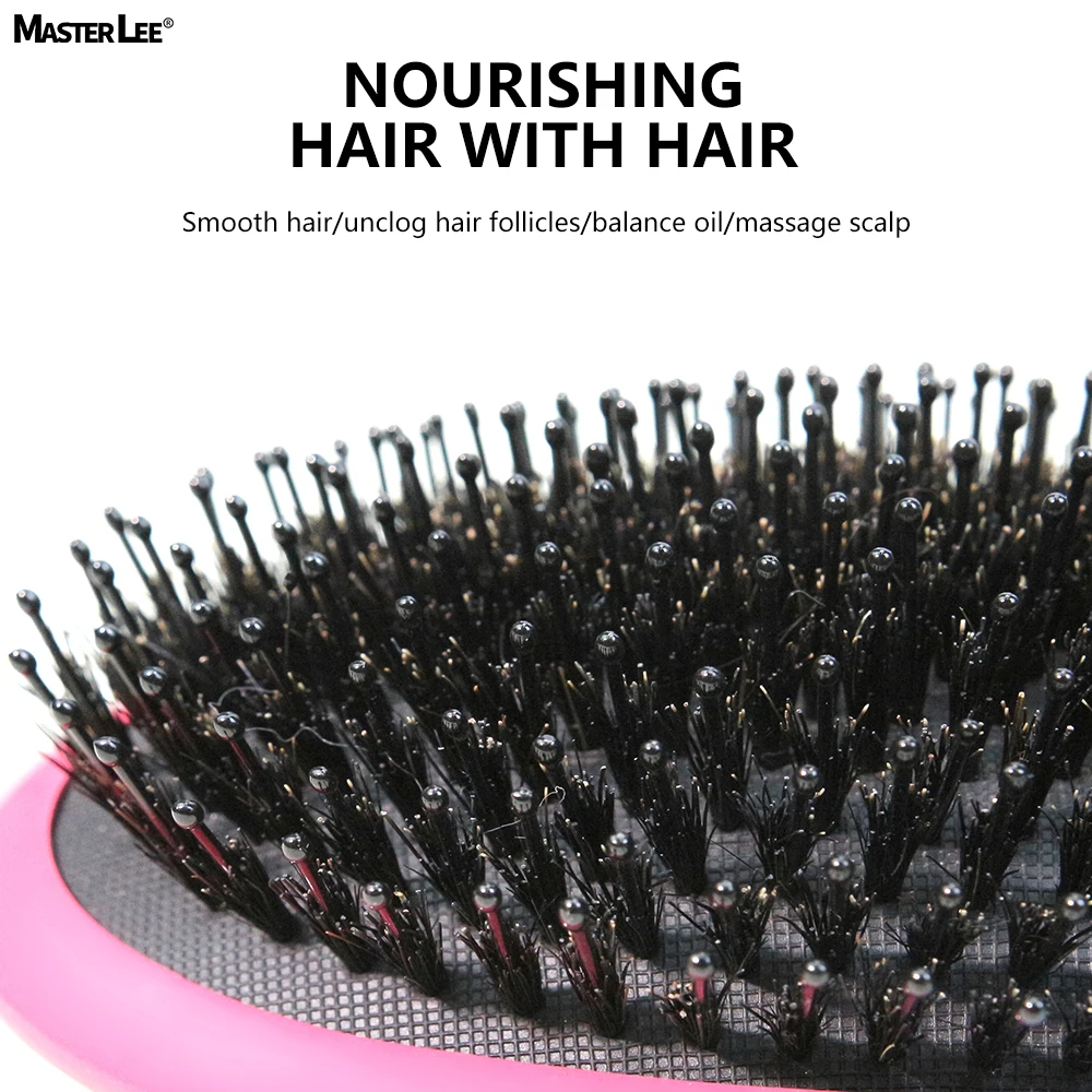 Mysterious Universe Boar Bristle detangling hair brush Comfortable Luxury Hair Brush with Paper Box or Fabric Pouch