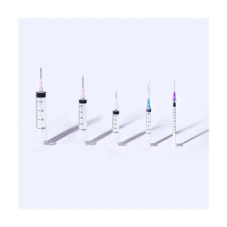 Hot sale 5ml transparent saline prefilled syringe insline needle syringe