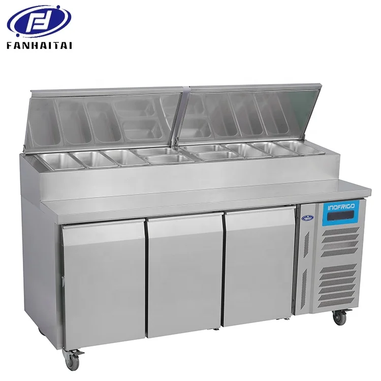 
Saladette refrigeration sandwich prep tables drawer fridge bar Salad Pizza counter refrigerator Display with the Top Displayer 