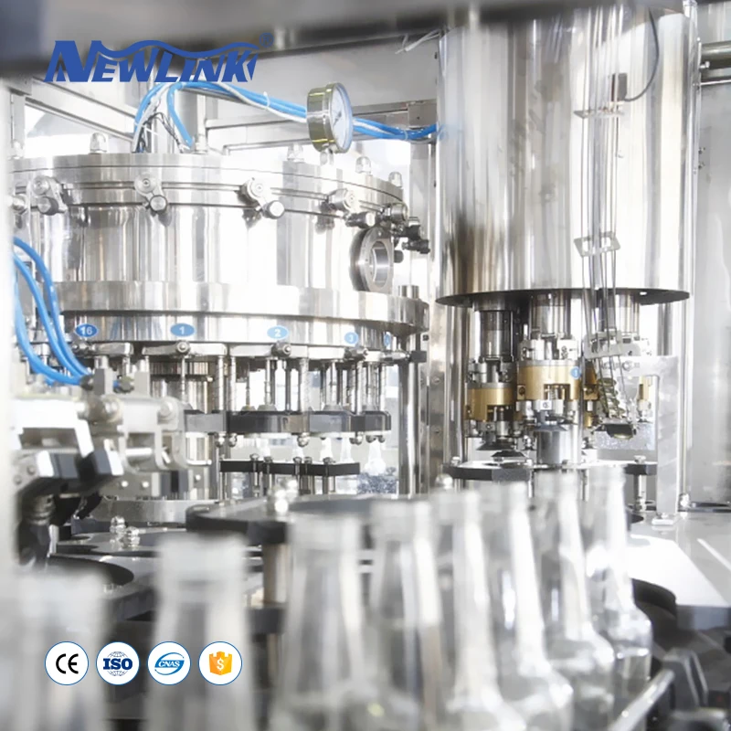 350ml Glass Bottle Beer / Lager Filling Packing Machine