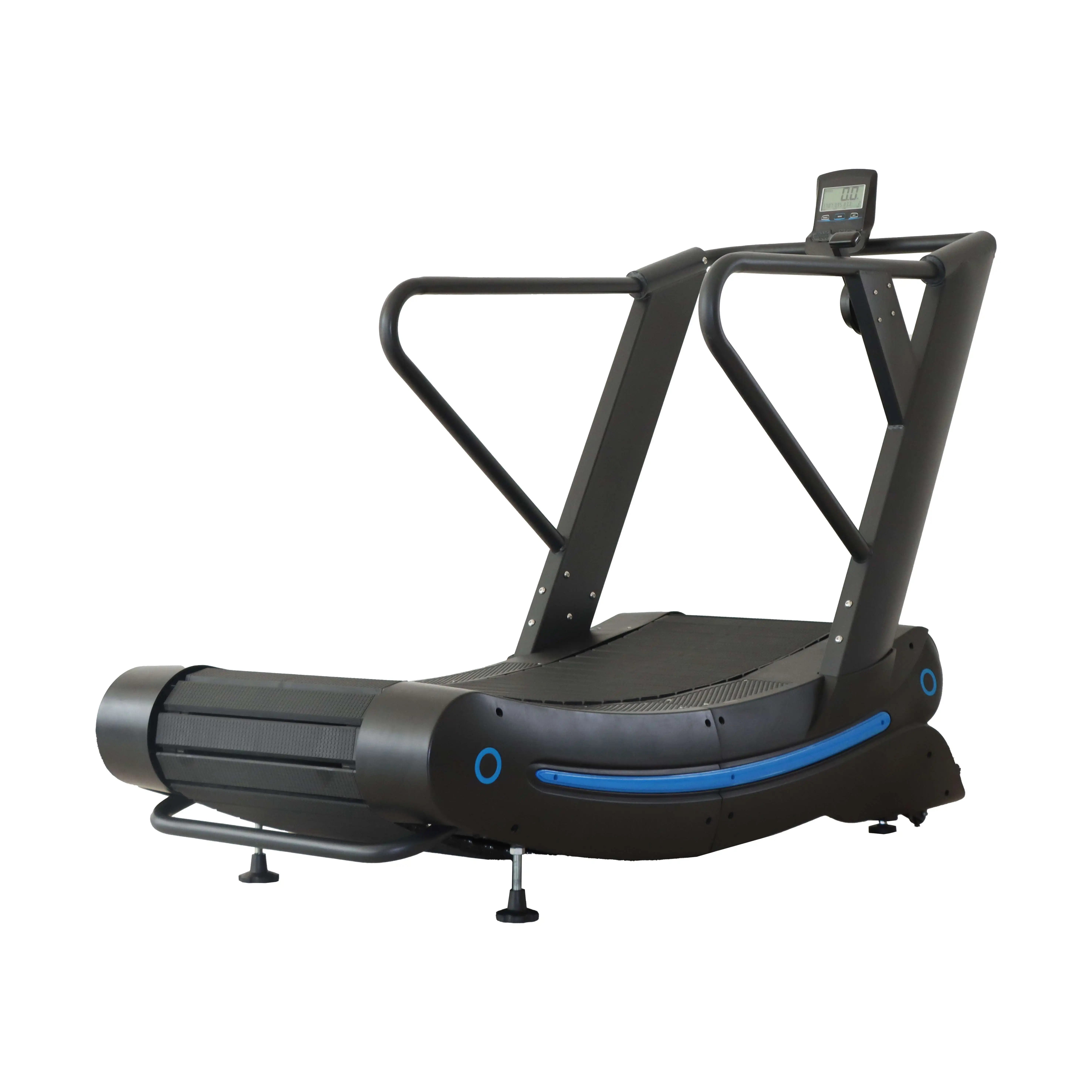 S Gym Exercise woodway curve Black Color unpowered curved treadmill For Body Training