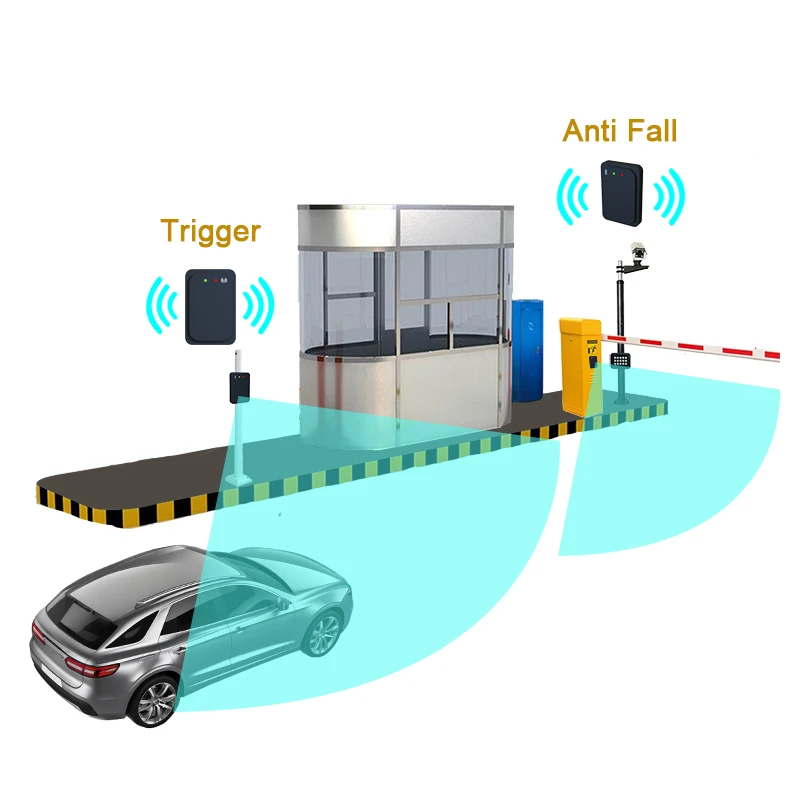 Auto smart private public electric foldable car parking barrier automatic app control board wifi parking gate barrier system