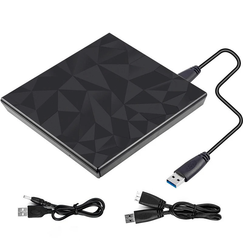 USB портативный тонкий внешний CD-накопитель 3 0 DVD VCD-плеер дубликатор для