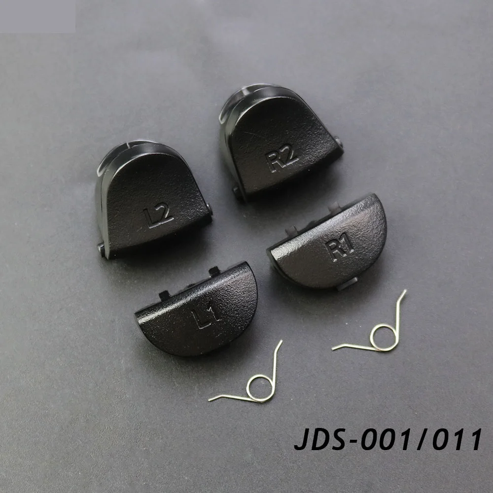 Black Replace Buttons R1 L1 R2 L2 Triggers Button with 2 Spring For PS4 Pro Slim Controller Game Accessaries