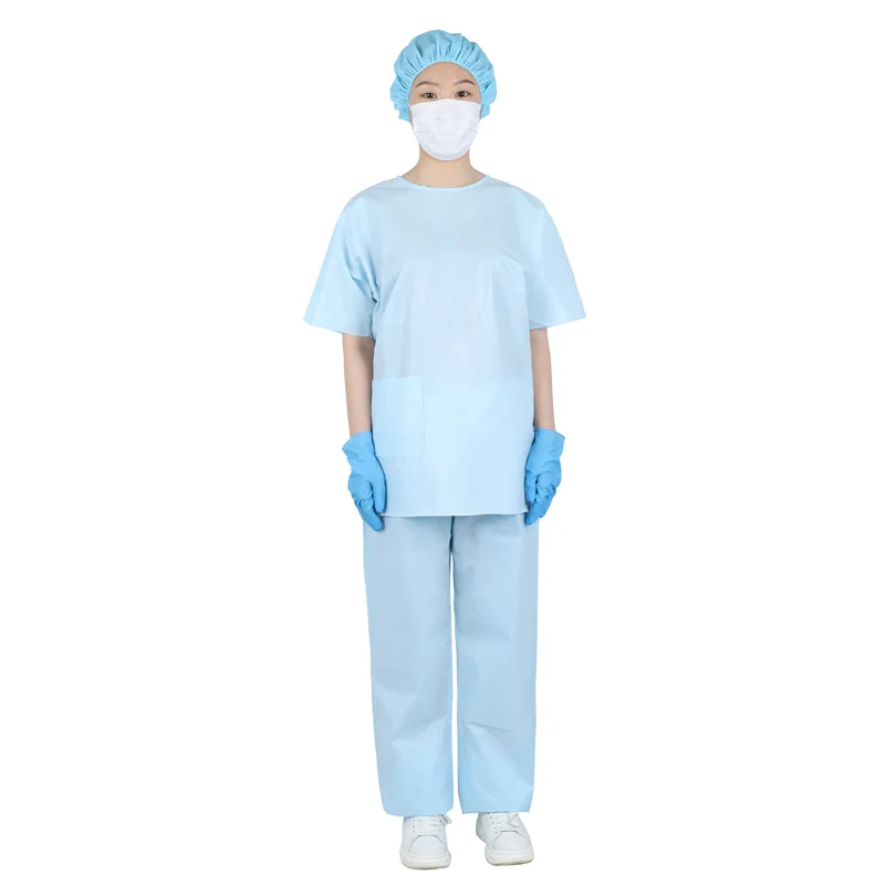 Disposable Breathable Medical Nurse Use Clothes Nursing Uniforms Isolation gown - Nursing Suit PP+PE Anti Pollution Clothes