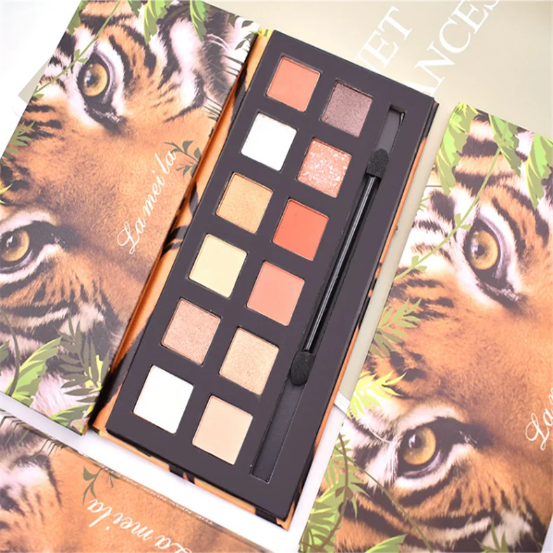 
Animal Makeup high pigment eyeshadow Eyeshadow glitter eyeshadowe12 Colors Eyeshadow Palette 