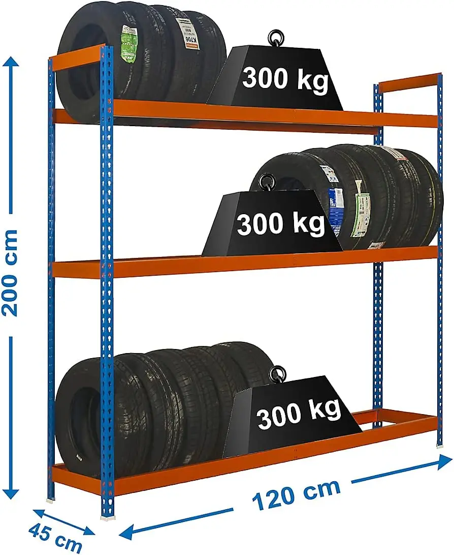 Customized  Metal Tire  Rack  for display or storage