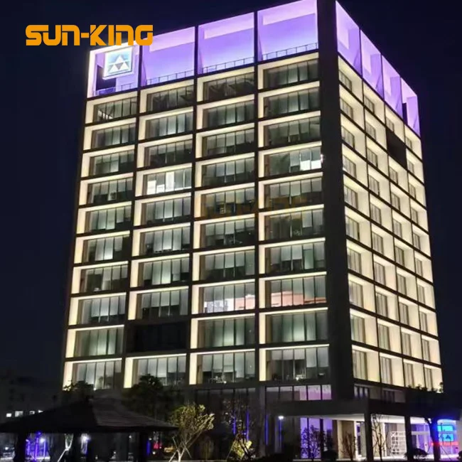 Decorative Outdoor square warm white Led Window Night Light 180 Degree Graphic Led Window Lamp Trick Light