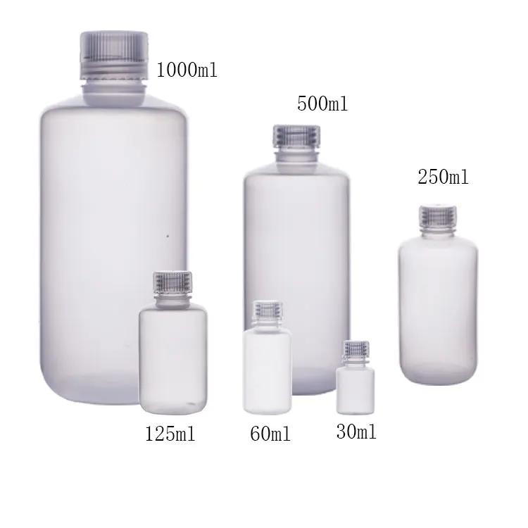 Free Sample white color PE HDPE wide mouth polyethylene chemical reagent bottle