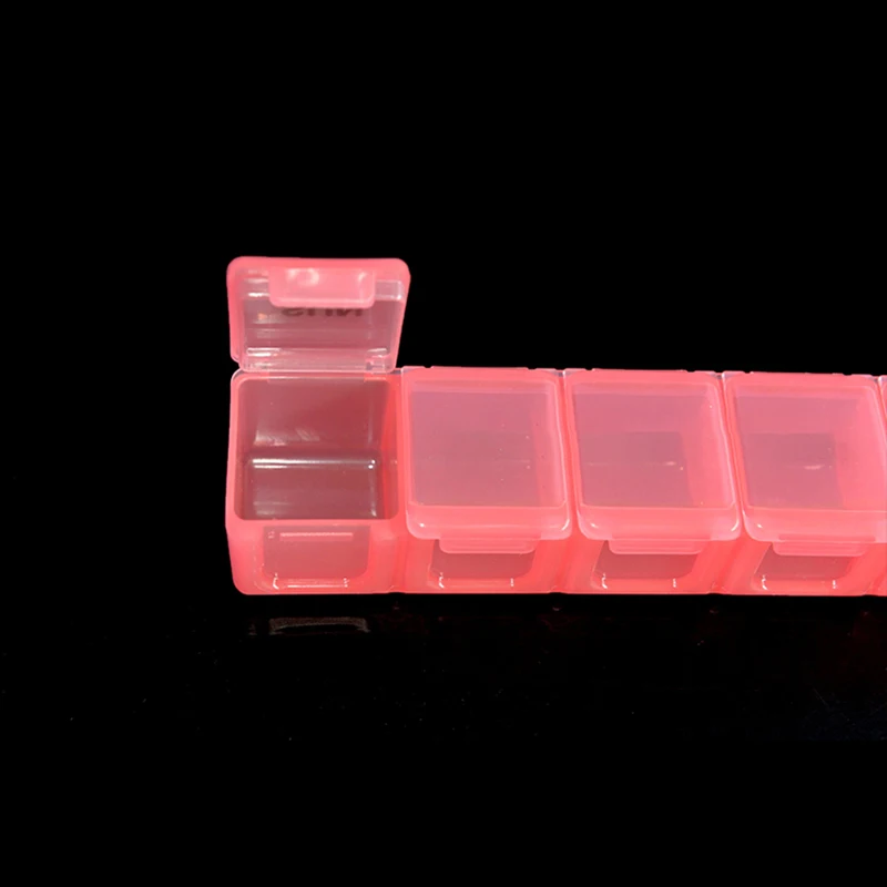 Monthly Pill Box Am/Pm Pill Organizer Box For 7 Days 28 Compartments Pill Packaging Box Travel Portable Organizer