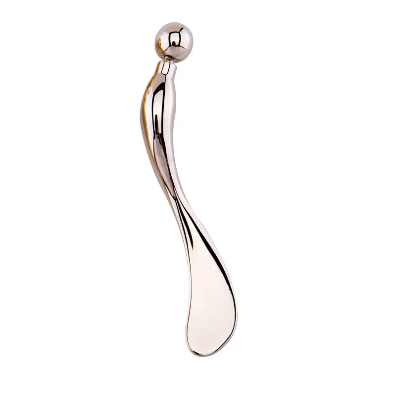 steel eye cream applicator with metal massager beauty cosmetic makeup spatula spoon  bottle scrapper