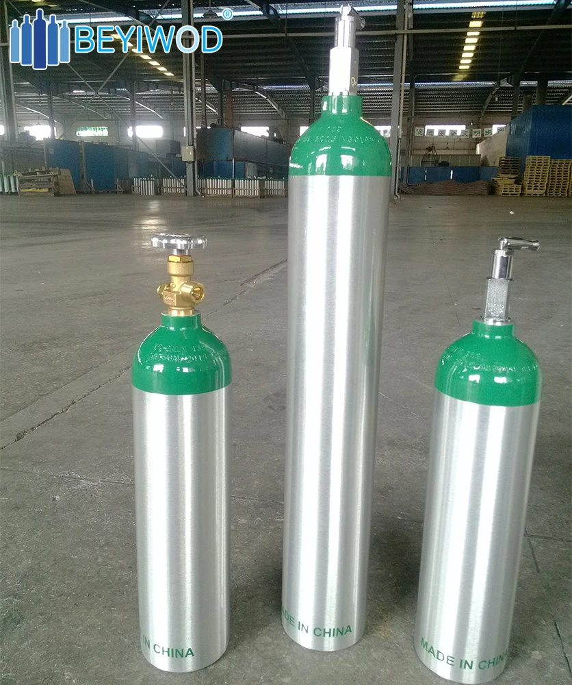 high pressure gas cylinder medical oxygen cylinder oxygen bottle oxygen tank with gas valve for hospital