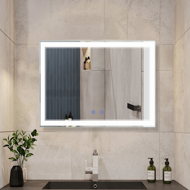 Интерьер дизайн светодиодной подсветкой косметическое зеркало для ванной комнаты зеркало для ванной со светодиодной подсветкой зеркала