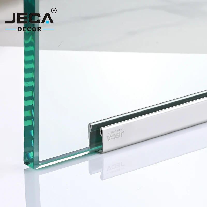 Foshan Supplier JECA Glass Railing Profile Glass Clamp Railing For Decoration 304/316 Stainless Steel Tile Trim