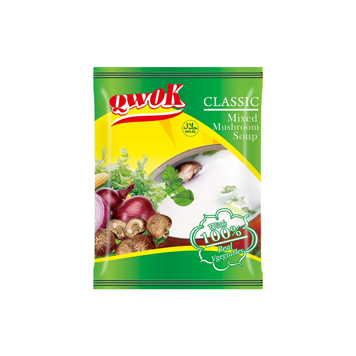 HALAL 50g Creamy Mushroom Flavor Instant Soup OEM Wholesale