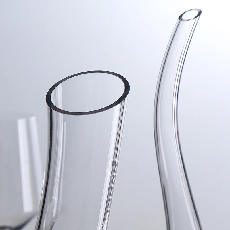 Factory Cheap Price Irregular Decanter Hand-Brown Lead Free Crystal Decanter