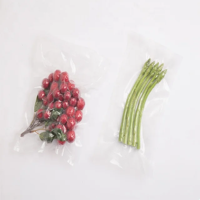 
25cm*35cm*100mic Custom Size Frozen Transparent Plastic Saver Embossed Vacuum Sealer Seal Packing Food Grade Bag 