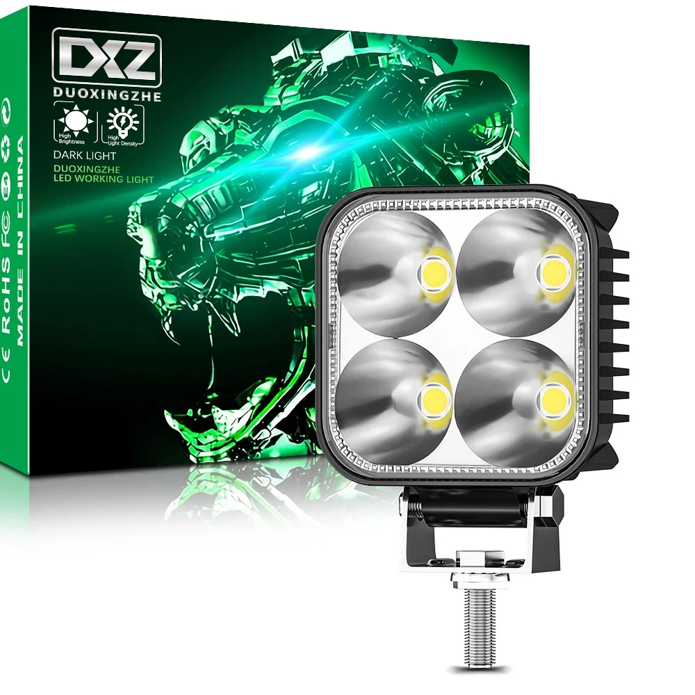 DXZ OEM 40W фары для автомобиля 3 дюймов Мини осветительный противотуманный светодио дный рабочий светильник бар автомобиля бампер вспомогательный для внедорожных мотоциклов 4X4 грузовик
