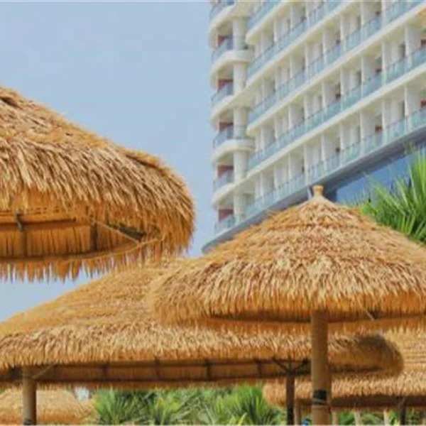 Artificial beach umbrella thatch Factory Price Thatching Roof Reed Material