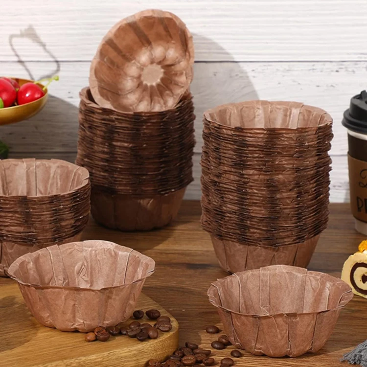 Home Mini Flower shape mold Home Mini Round cake Baking Paper Fluted Tube Pan