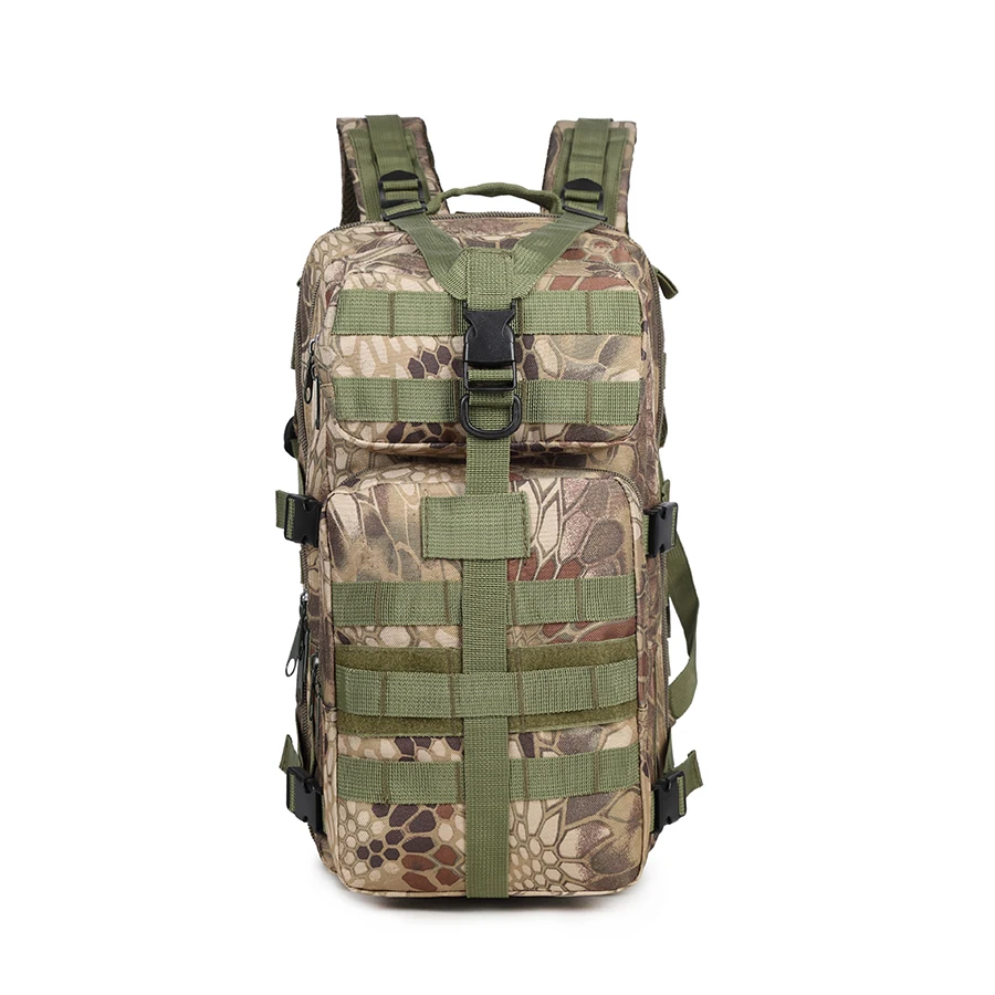 JSH Outdoor Sports 30L Waterproof Tactical Backpack High Quality 600D Camouflage Multifunctional 3P Camping Bag