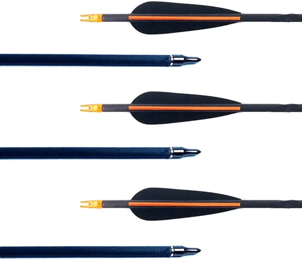 12pcs carbon crossbow bolt hunting bow and arrow set good carbon  tip arrow 300