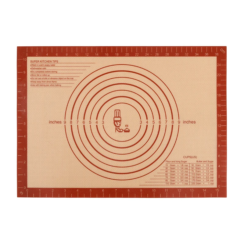 Amazon Hot Sell 16x26inch silicone drying baking mat silicone mat for baking silicone reusable baking mat