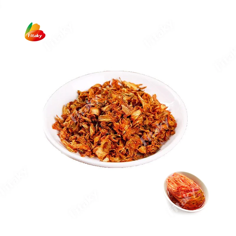 Factory Direct Supply Organic Dried Kimchi Slices Wholesale Price Dehydratedd Kimchi Flakes