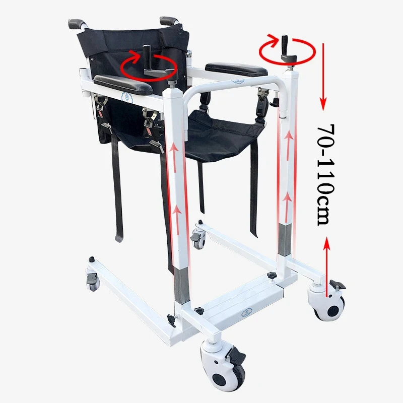 Handicap lightweight motorized drive medical patient lifting up transfer lifting patient mover transport wheelchair rollator