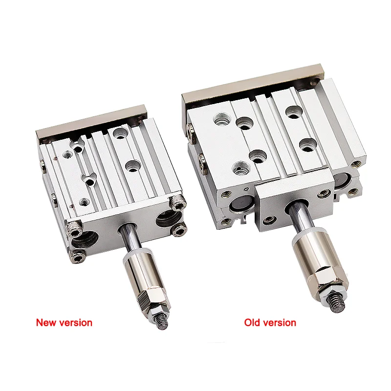 MGPM16-XC8 Bore Size 16mm Adjustable Stroke Three Axis With Rod Compact Guide Pneumatic Cylinder