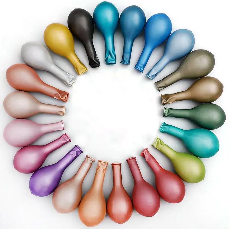 Chrome Balloons 5 10 12 16 18 36 inch Chrome Metallic Latex Balloons Wedding Birthday Valentines Day Party Decoration Latex Ball