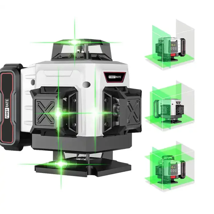 High Accuracy 12/16 Line 3/4D Green Laser Level Self-leveling 360 Horizontal And Vertical