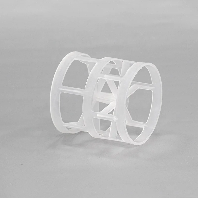 16mm 25mm 38mm 50mm 76mm Plastic Pall Rings Polypropylene Pall Ring For Scrubbing Towers